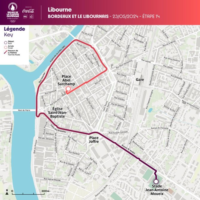 Plan du passage à Libourne