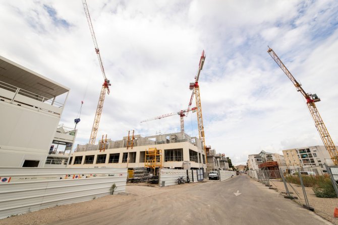 Visuel d'un chantier de construction dans le quartier du Belvédère