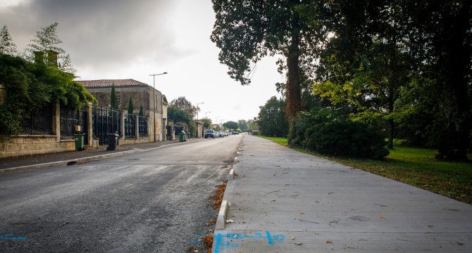 Achèvement de la phase 1 de la voie périphérique rue du Moura (Prévert-Le Moura), octobre 2024